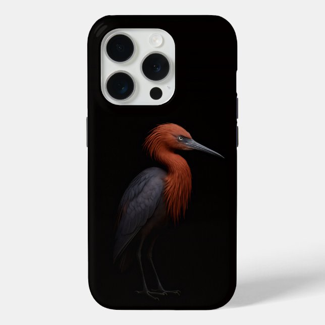 Black 4 Luxe iPhone 15 Pro Mate, Reddish Egret Case-Mate iPhone Hülle (Rückseite)