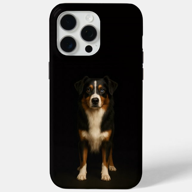 Black 4 Luxe iPhone 15 Pro Max, Aussie Shepherd Case-Mate iPhone Hülle (Rückseite)