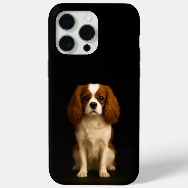 Black 4 Luxe iPhone 15 Pro Max, Cavalier Spaniel Case-Mate iPhone Hülle (Rückseite)