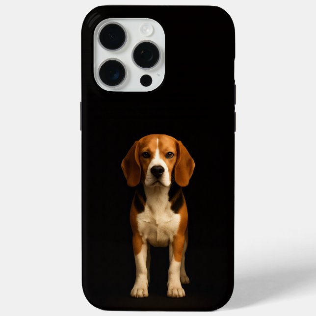 Black 4 Luxe iPhone 15 Pro Max, Kind Beagle Case-Mate iPhone Hülle (Rückseite)