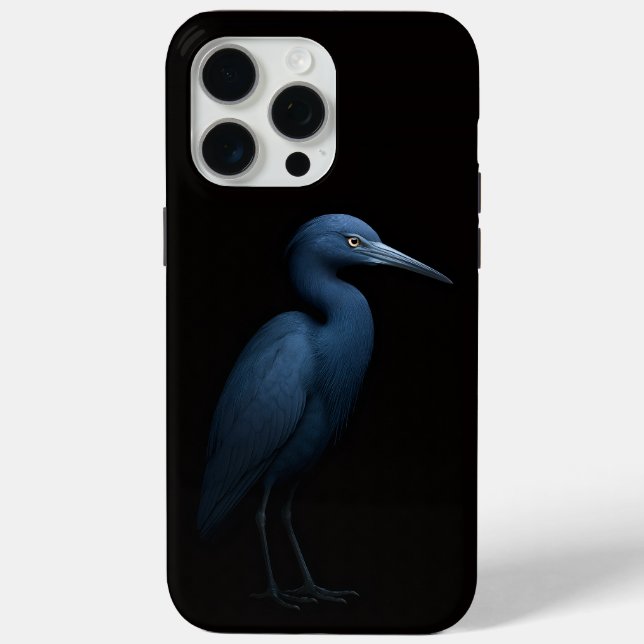 Black 4 Luxe iPhone 15 Pro Max, Little Blue Heron Case-Mate iPhone Hülle (Rückseite)