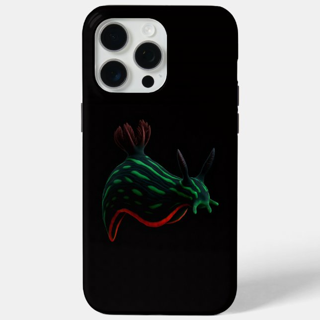 Black 4 Luxe iPhone 15 Pro Max, Neon Sea Slug Case-Mate iPhone Hülle (Rückseite)