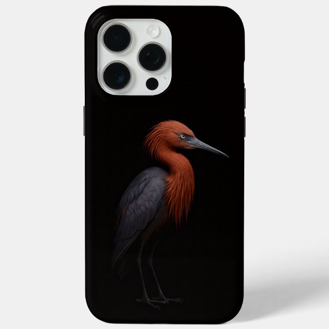 Black 4 Luxe iPhone 15 Pro Max, Reddish Egret Case-Mate iPhone Hülle (Rückseite)