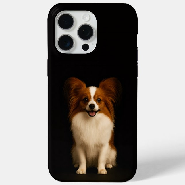 Black 4 Luxe iPhone 15 Pro Max, Refined Papillon Case-Mate iPhone Hülle (Rückseite)