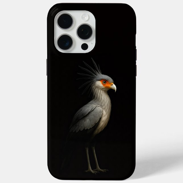 Black 4 Luxe iPhone 15 Pro Max, Secretarybird Case-Mate iPhone Hülle (Rückseite)