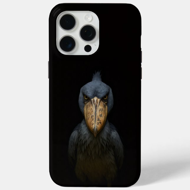 Black 4 Luxe iPhone 15 Pro Max, Shoebill Bird Case-Mate iPhone Hülle (Rückseite)