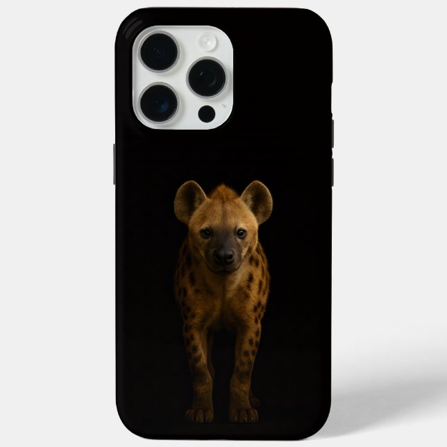 Black 4 Luxe iPhone 15 Pro Max, Wild Spotted Hyena Case-Mate iPhone Hülle (Rückseite)