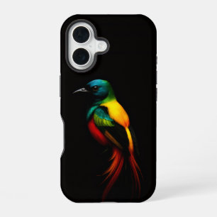 Black 4 Luxe iPhone 16 Case-Mate, Rainbow Bird Hülle