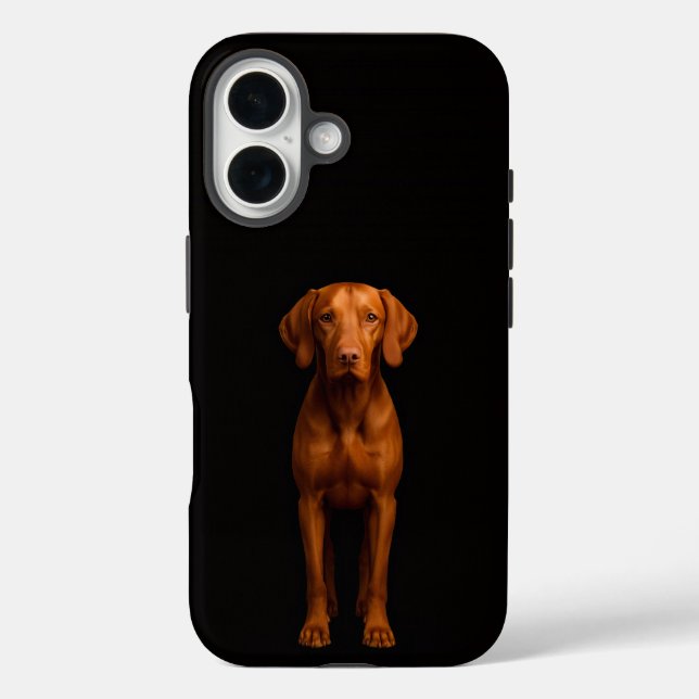 Black 4 Luxe iPhone 16 Mate, Agile Vizsla Dog Case-Mate iPhone Hülle (Rückseite)
