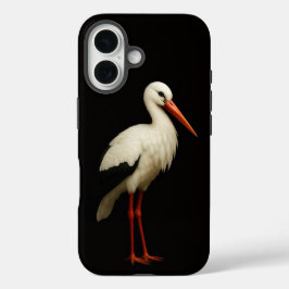 Black 4 Luxe iPhone 16 Mate, Graceful Stork iPhone 16 Hülle