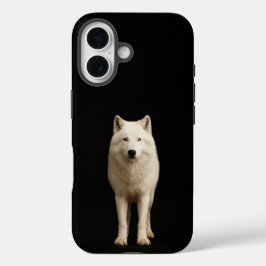 Black 4 Luxe iPhone 16 Mate, Ivory Arctic Wolf Hülle