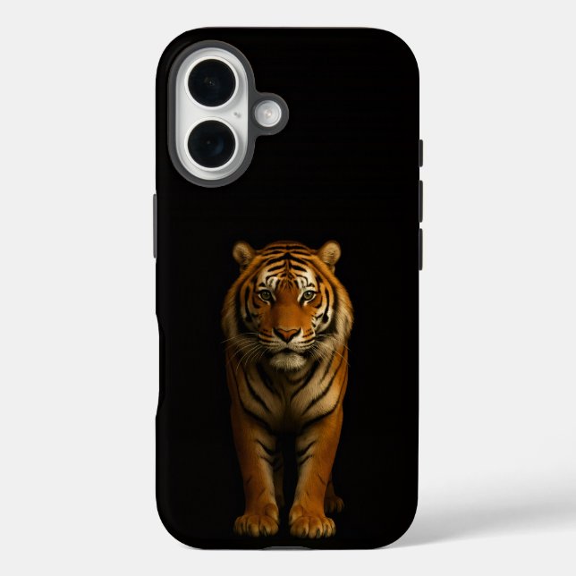 Black 4 Luxe iPhone 16 Mate, Noble Tiger Case-Mate iPhone Hülle (Rückseite)