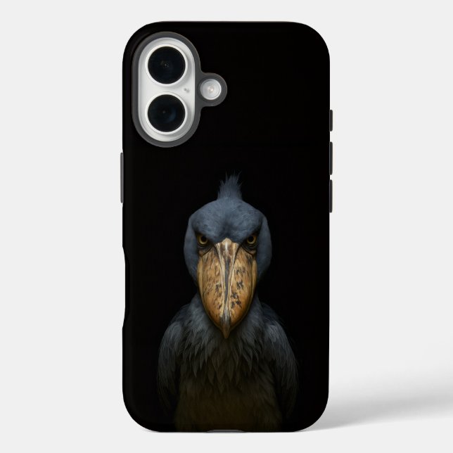 Black 4 Luxe iPhone 16 Mate, Shoebill Bird Case-Mate iPhone Hülle (Rückseite)