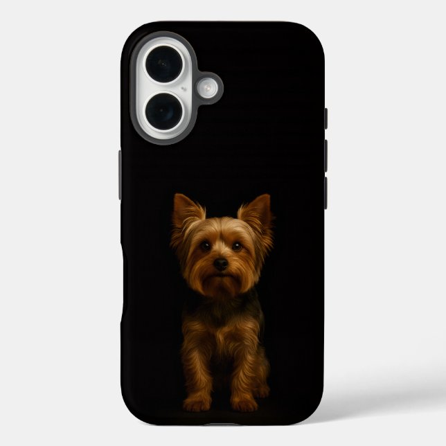 Black 4 Luxe iPhone 16 Mate, Yorkshire Terrier Case-Mate iPhone Hülle (Rückseite)