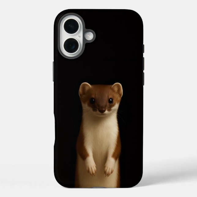 Black 4 Luxe iPhone 16 Plus, Elegant Weasel Case-Mate iPhone Hülle (Rückseite)