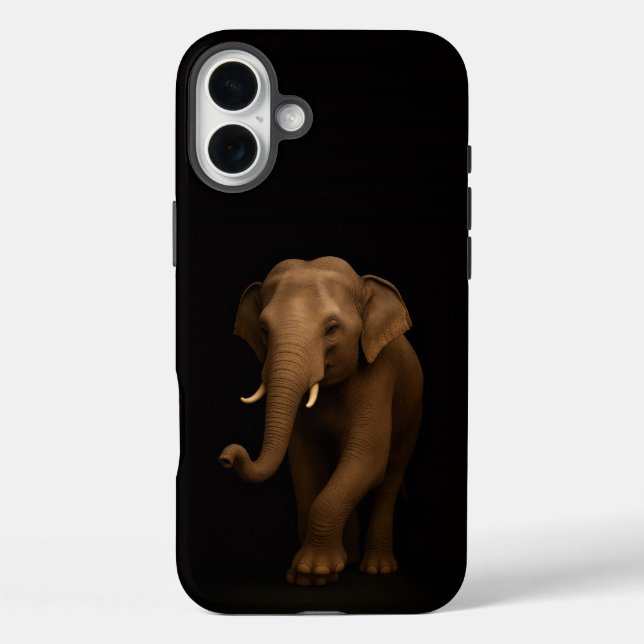 Black 4 Luxe iPhone 16 Plus, Indian Elephant Case-Mate iPhone Hülle (Rückseite)
