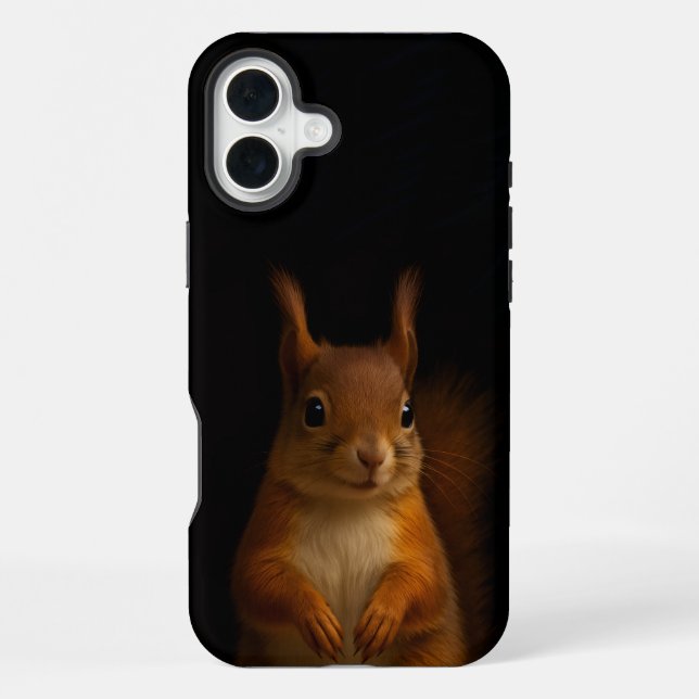 Black 4 Luxe iPhone 16 Plus Mate, Red Squirrel Hülle (Rückseite)
