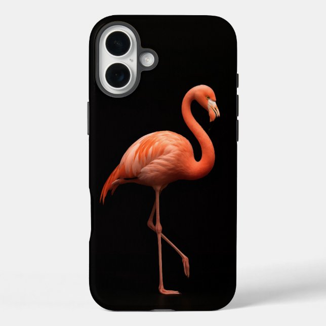 Black 4 Luxe iPhone 16 Plus Mate, rosa Flamingo Case-Mate iPhone Hülle (Rückseite)