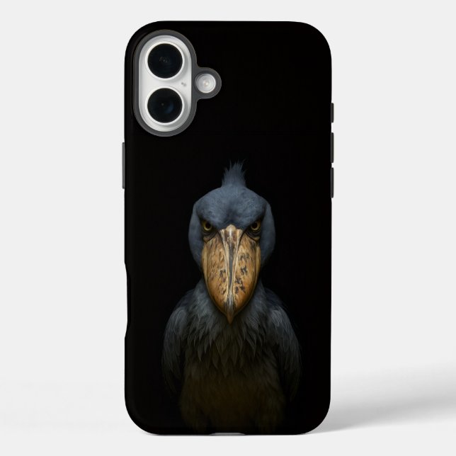 Black 4 Luxe iPhone 16 Plus, Shoebill Bird Case-Mate iPhone Hülle (Rückseite)