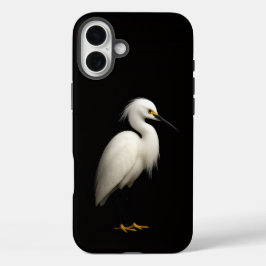 Black 4 Luxe iPhone 16 Plus, Snowy Egret iPhone 16 Plus Hülle
