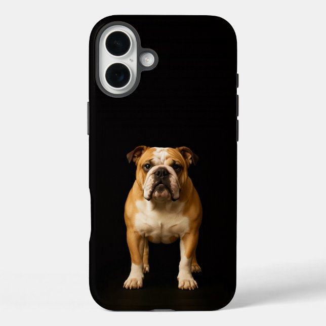 Black 4 Luxe iPhone 16 Plus, Stamina Bulldog Case-Mate iPhone Hülle (Rückseite)