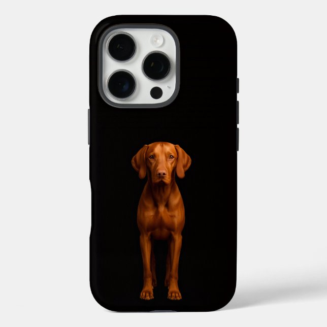 Black 4 Luxe iPhone 16 Pro, Agile Vizsla Dog Case-Mate iPhone Hülle (Rückseite)