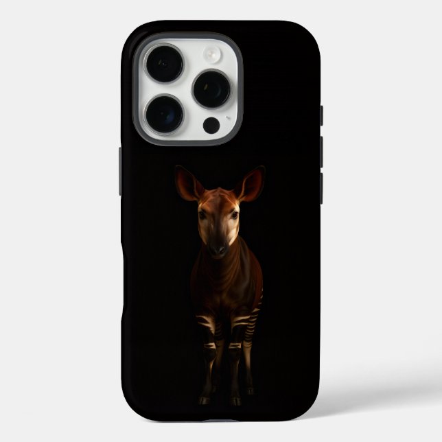 Black 4 Luxe iPhone 16 Pro, Forest Okapi Case-Mate iPhone Hülle (Rückseite)