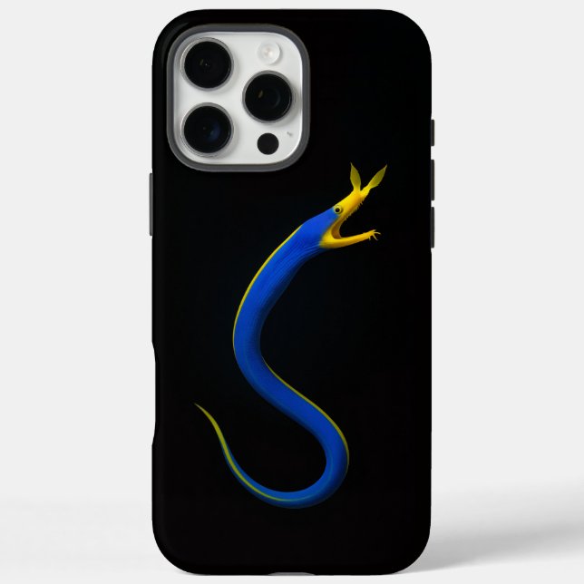 Black 4 Luxe iPhone 16 Pro Max, Blue Ribbon Eel Case-Mate iPhone Hülle (Rückseite)