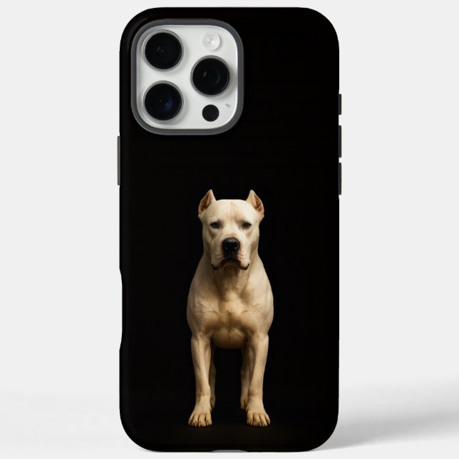 Black 4 Luxe iPhone 16 Pro Max Bold Dogo Argentino Case-Mate iPhone Hülle (Rückseite)
