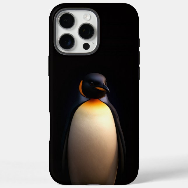 Black 4 Luxe iPhone 16 Pro Max, Kaiser Penguin Case-Mate iPhone Hülle (Rückseite)