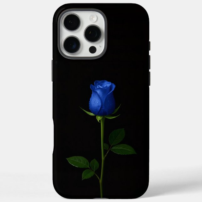 Black 4 Luxe iPhone 16 Pro Max, Midnight Blue Rose Case-Mate iPhone Hülle (Rückseite)