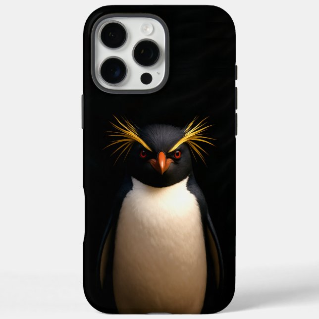 Black 4 Luxe iPhone 16 Pro Max, Rockhopper Penguin Case-Mate iPhone Hülle (Rückseite)