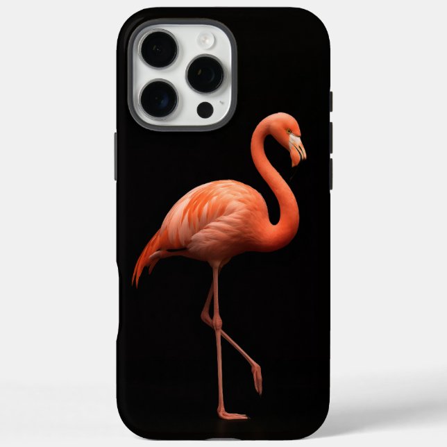 Black 4 Luxe iPhone 16 Pro Max, rosa Flamingo Case-Mate iPhone Hülle (Rückseite)