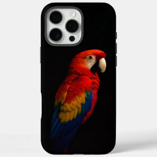 Black 4 Luxe iPhone 16 Pro Max, Scarlet Parrot Max Hülle
