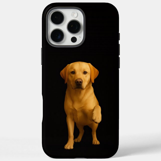 Black 4 Luxe iPhone 16 Pro Max, Tender Labrador Case-Mate iPhone Hülle (Rückseite)