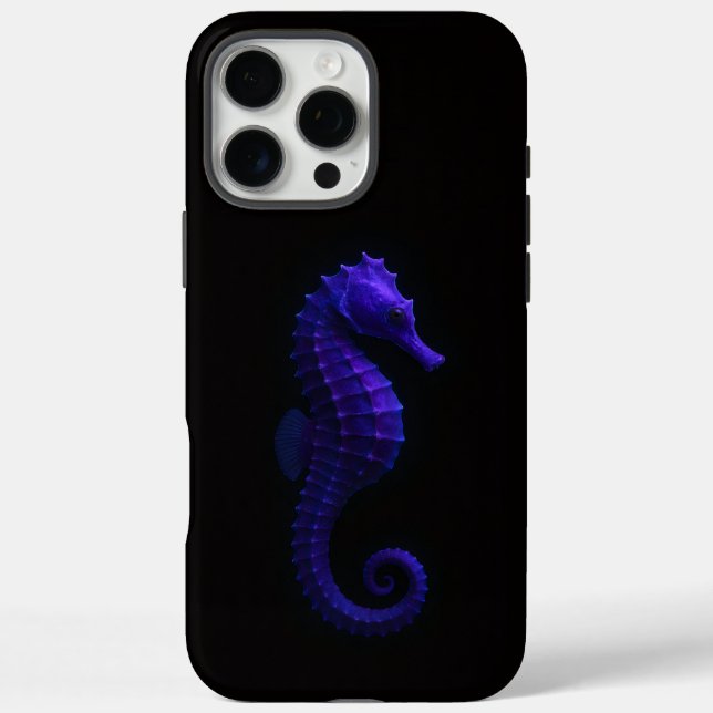 Black 4 Luxe iPhone 16 Pro Max , Violet Seahorse Case-Mate iPhone Hülle (Rückseite)