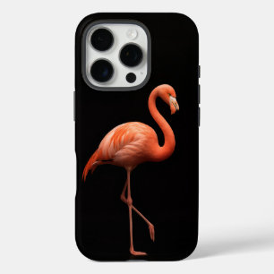Black 4 Luxe iPhone 16 Pro, rosa Flamingo Bird Pro Hülle