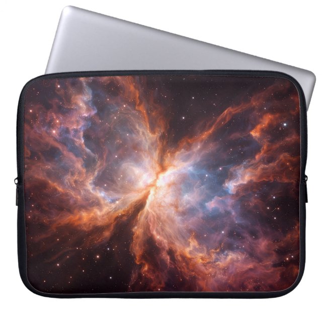 Black 4 Luxe Laptop Sleeve, Butterfly Nebula Laptopschutzhülle (Vorderseite)