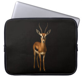 Black 4 Luxe Laptop Sleeve, Elegant Gazella Laptopschutzhülle