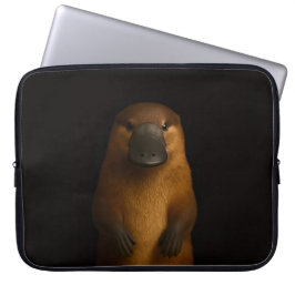 Black 4 Luxe Laptop Sleeve, Elegant Platypus Laptopschutzhülle