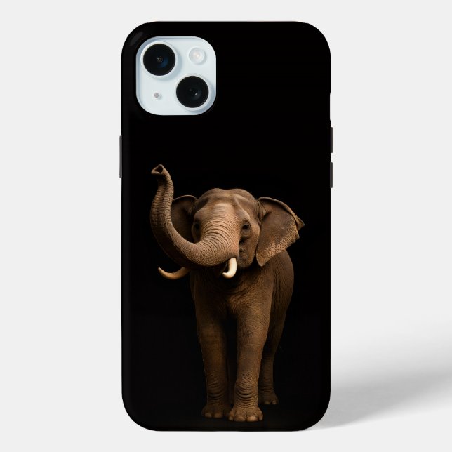 Black 4 Luxe, Mighty Elephant iPhone 15 Plus Case-Mate iPhone Hülle (Rückseite)