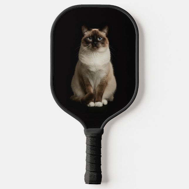 Black 4 Luxe Pickleball Paddle, Birmanese Cat Schläger (Rückseite)