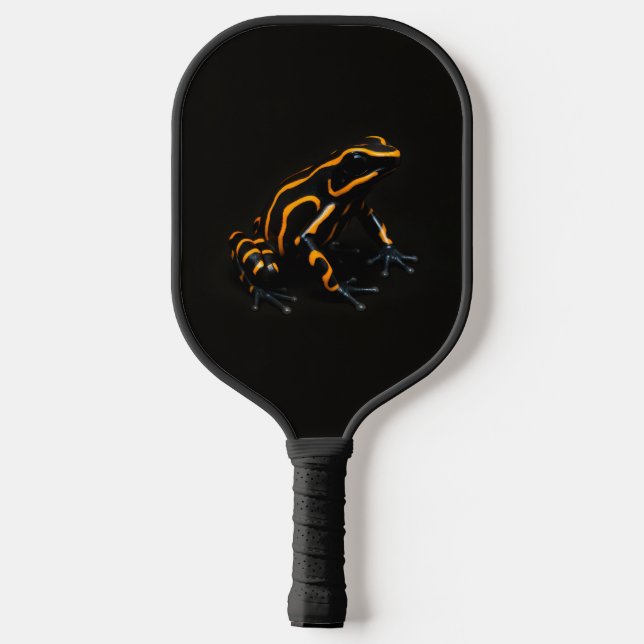 Black 4 Luxe Pickleball Paddle, Black Orange Frosc Schläger (Rückseite)