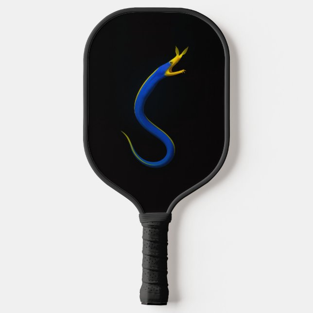 Black 4 Luxe Pickleball Paddle, Blue Ribbon Eel Schläger (Rückseite)