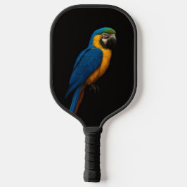 Black 4 Luxe Pickleball Paddle, Blue Yellow Macaw Pickleball Schläger