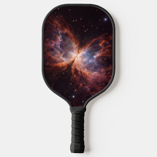 Black 4 Luxe Pickleball Paddle, Butterfly Nebula Pickleball Schläger (Rückseite)