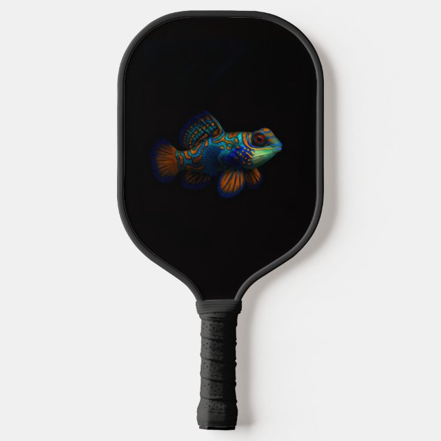 Black 4 Luxe Pickleball Paddle, Dragonet Mandarin Schläger (Rückseite)