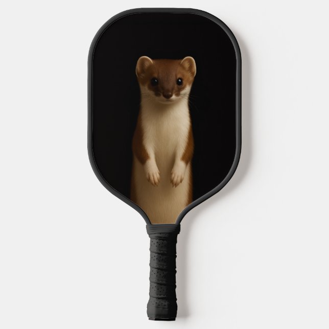 Black 4 Luxe Pickleball Paddle, Elegant Weasel Schläger (Rückseite)