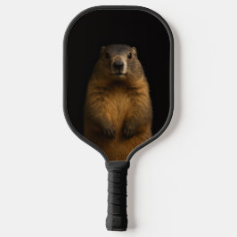 Black 4 Luxe Pickleball Paddle, Fluffy Marmot Pickleball Schläger