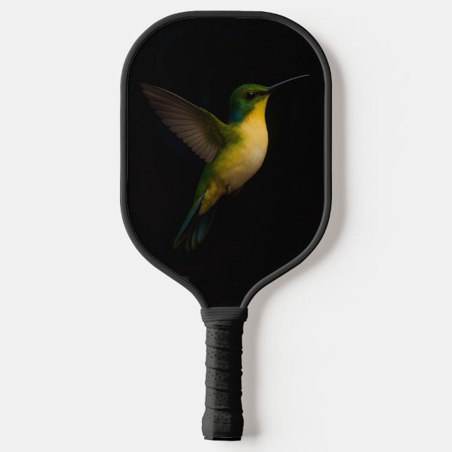 Black 4 Luxe Pickleball Paddle, Flying Hummingbird Schläger (Rückseite)